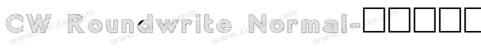 CW Roundwrite Normal字体转换